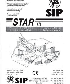 Sip Star_471 Parts manual catalog PDF Download