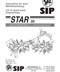 Sip Star_800 Parts manual catalog PDF Download
