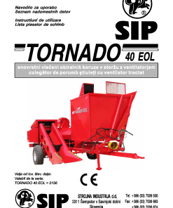Sip Tornado_40 Parts manual catalog PDF Download