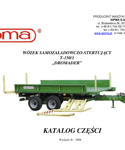 Sipma T-150 Parts manual catalog PDF Download