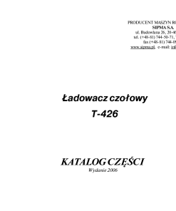 Sipma T-426 Parts manual catalog PDF Download