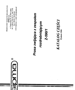 Sipma Z-590 Parts manual catalog PDF Download