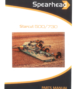 Spearhead Starcut_500_730 Parts manual catalog PDF Download