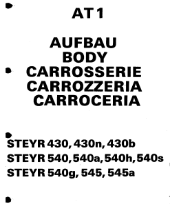 Steyr 430_540_545 Parts manual catalog PDF Download
