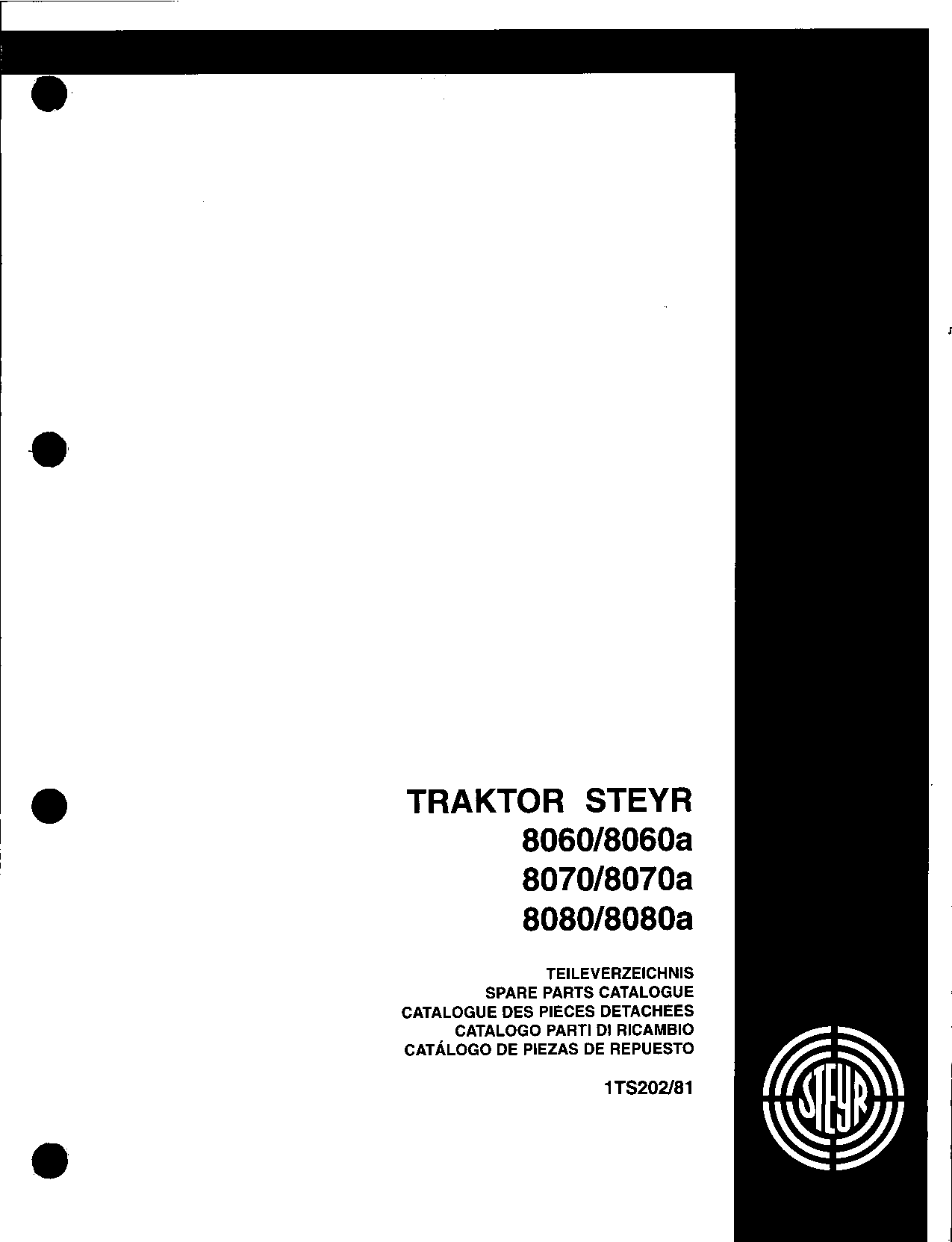 Steyr 8060_8060A_8070_8070A_8080_8080A Parts manual catalog PDF Download