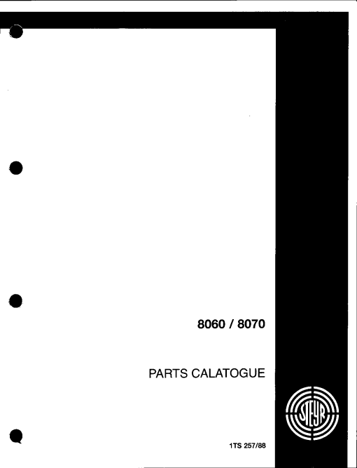 Steyr 8060_8070 Parts manual catalog PDF Download