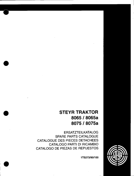 Steyr 8065_8065_A_8075_8075_A Parts manual catalog PDF Download