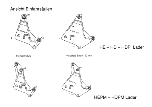 Stoll Ansicht Einfahrsaeulen Spare parts Implements manual catalog PDF Download
