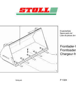 Stoll Frontlader-Werkzeuge_bis_2008_P1324 Spare parts Implements manual catalog PDF Download