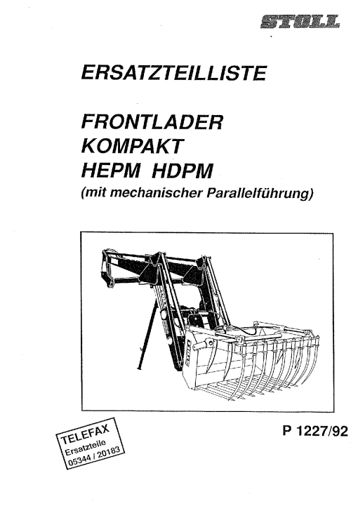 Stoll Kompakt_HEPM-HDPM-92_P1227Kompakt Parts manual catalog PDF Download