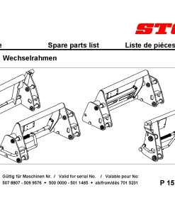 Stoll Wechselrahmen_P1526_14RE01 Profiline Parts manual catalog PDF Download