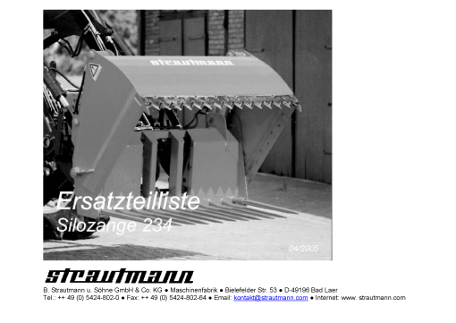 Strom 234 Parts manual catalog PDF Download