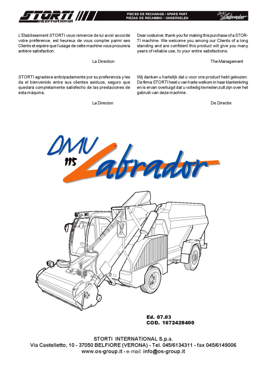 Strom DMU_115_Labrador Parts manual catalog PDF Download