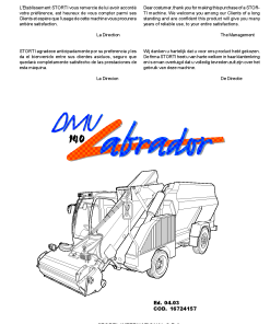 Strom DMU_140_Labrador Parts manual catalog PDF Download