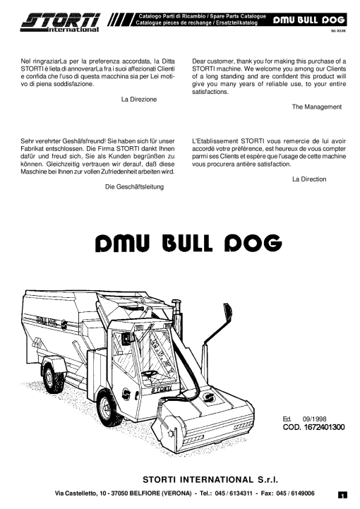 Strom DMU_Bull_Dog Parts manual catalog PDF Download