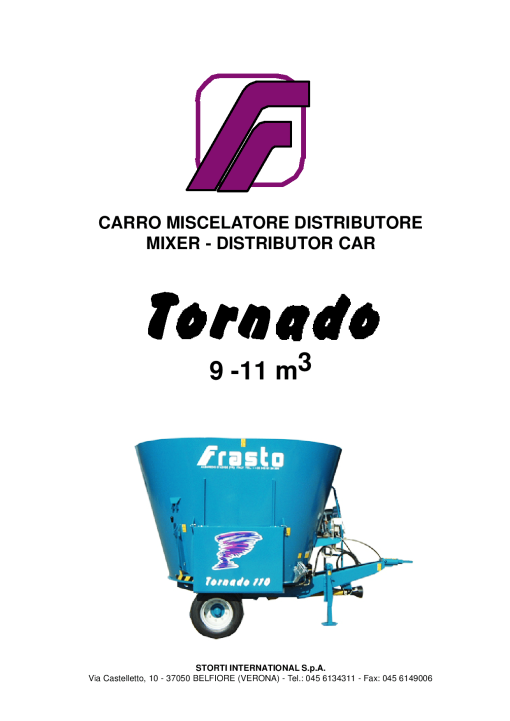 Strom Frasto_Tornado Parts manual catalog PDF Download