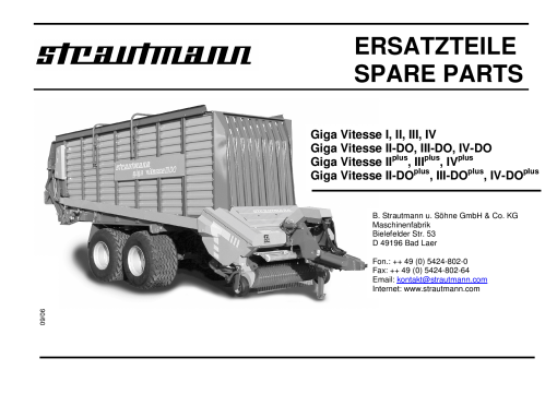 Strom Giga_Vitesse Parts manual catalog PDF Download