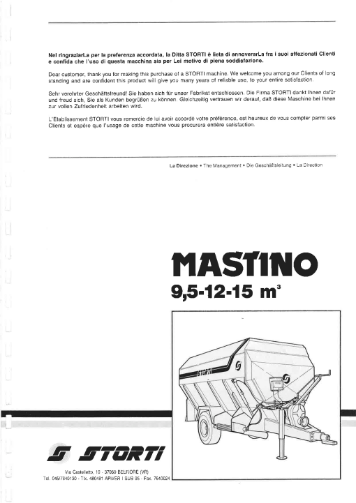 Strom Mastino Parts manual catalog PDF Download