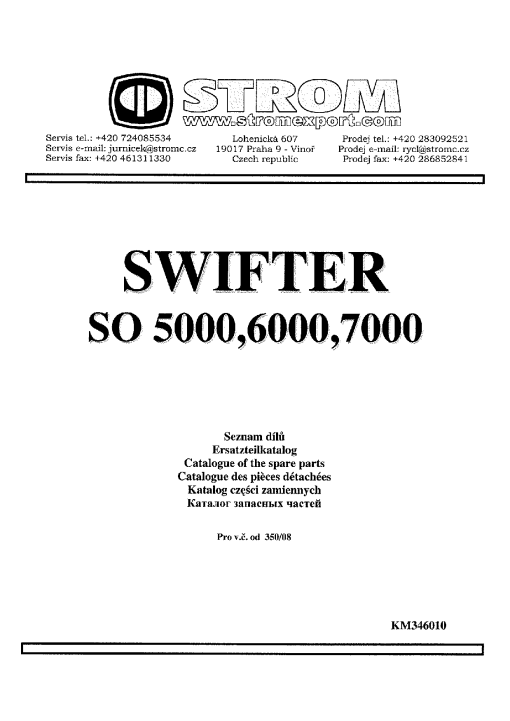 Strom SO_5000_6000_7000 Parts manual catalog PDF Download