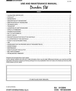 Strom Storti_Use&M_Dunker_SW_GB Parts manual catalog PDF Download