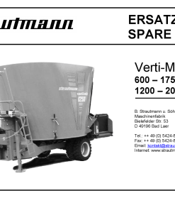 Strom Verti-Mix600_1750_1200_2000 Parts manual catalog PDF Download