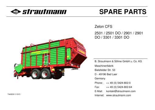 Strom Zelon Parts manual catalog PDF Download
