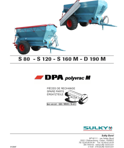 Sulky DPA_Polyvrac_M Parts manual catalog PDF Download