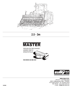 Sulky Master Parts manual catalog PDF Download
