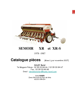 Sulky XR_XR-S Parts manual catalog PDF Download