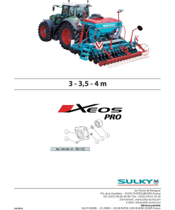 Sulky Xeos_Pro Parts manual catalog PDF Download