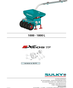 Sulky Xeos_TF Parts manual catalog PDF Download