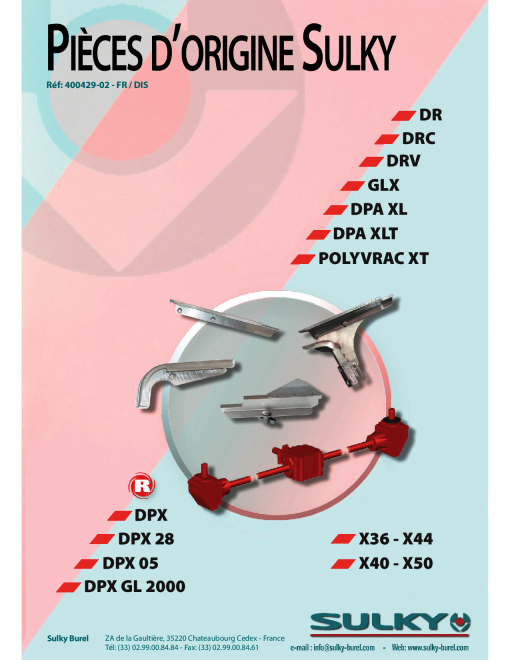 Sulky wear_parts Parts manual catalog PDF Download