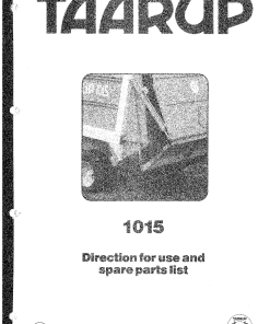 Taarup 1015 Loader_wagon Parts manual catalog PDF Download