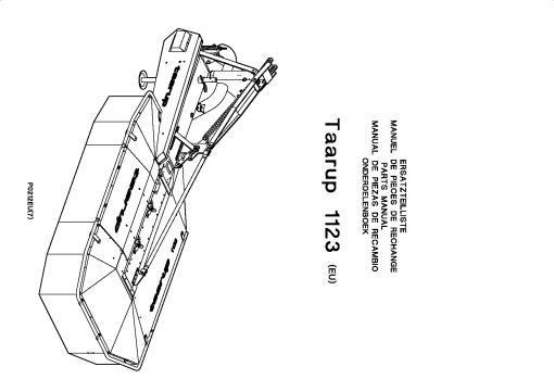 Taarup 1123 Mower Parts manual catalog PDF Download