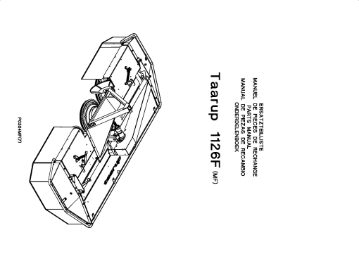 Taarup 1126F Mower Parts manual catalog PDF Download