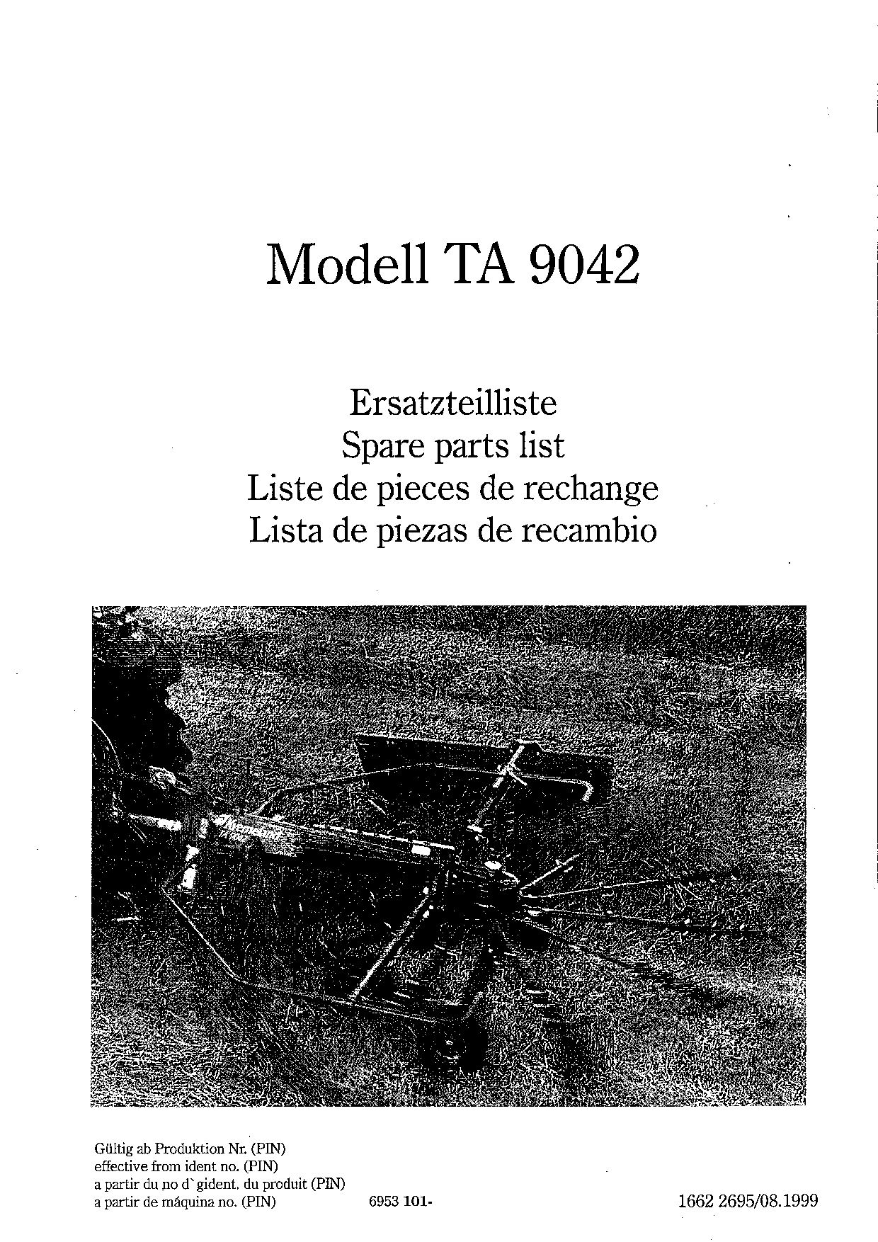 Taarup 9042 Rakes_and_tedders Parts manual catalog PDF Download