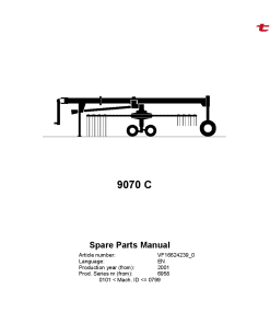 Taarup 9070 Rakes_and_tedders Parts manual catalog PDF Download