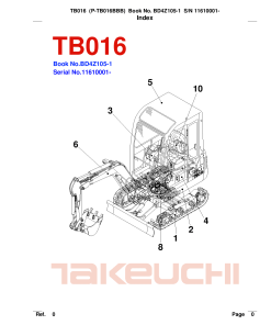 Takeuchi TB016_2 Parts manual catalog PDF Download