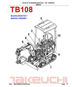 Takeuchi TB108_2 Parts manual catalog PDF Download