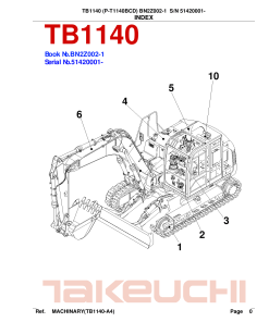Takeuchi TB1140_2 Parts manual catalog PDF Download