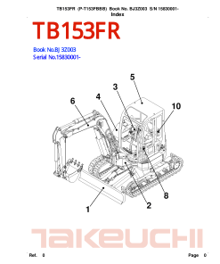 Takeuchi TB153FR_2 Parts manual catalog PDF Download