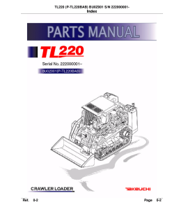 Takeuchi TL220 Parts manual catalog PDF Download