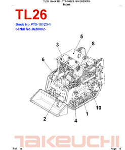 Takeuchi TL26 Parts manual catalog PDF Download
