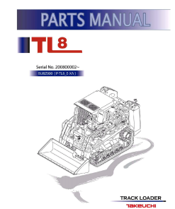 Takeuchi TL8 Parts manual catalog PDF Download