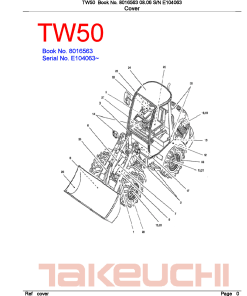 Takeuchi TW50 Parts manual catalog PDF Download