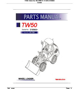 Takeuchi TW50_2 Parts manual catalog PDF Download