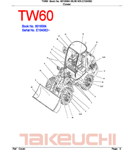 Takeuchi TW60 Parts manual catalog PDF Download