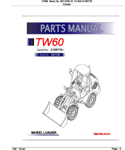 Takeuchi TW60_2 Parts manual catalog PDF Download