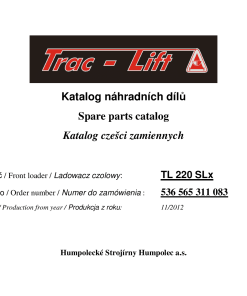 Trac-Lift TL_220_SLX Parts manual catalog PDF Download