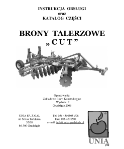 Unia Cut Parts manual catalog PDF Download